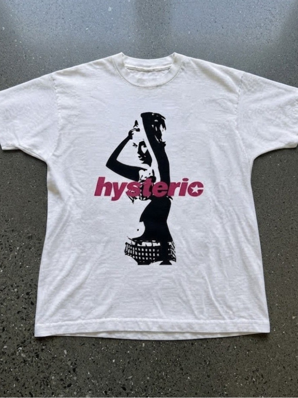 Hysteric Woman Silhouette Graphic White Cotton Gildan T-Shirt